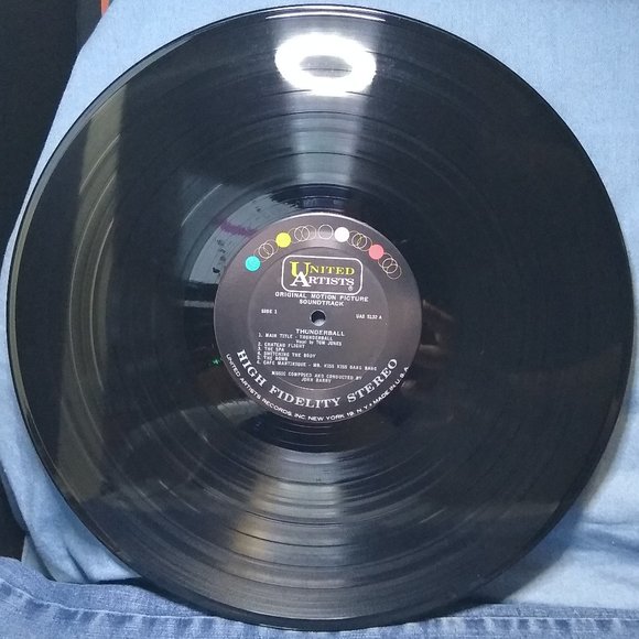 Thunderball Soundtrack 1965 007 James Bond Vinyl record MINTY - Picture 3 of 4